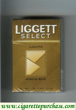 Liggett Select Lights Kings Box cigarettes hard box